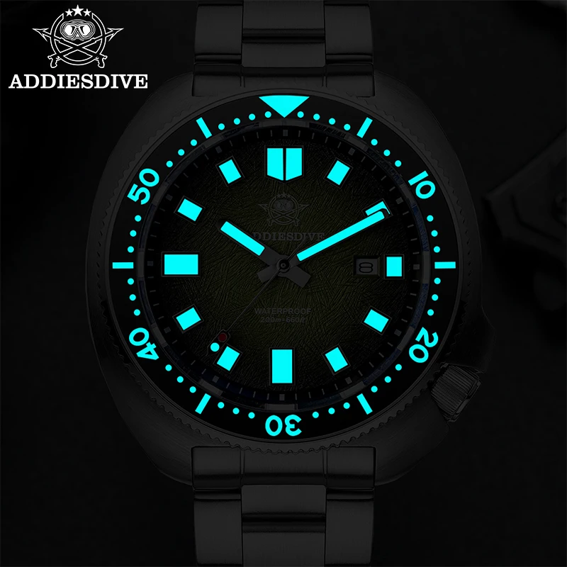 ADDIESDIVE Japan2115 nuevo reloj para hombre con cristal de zafiro BWG9 ultraligero luminoso 200m reloj de pulsera resistente al agua relojes de cuarzo de lujo