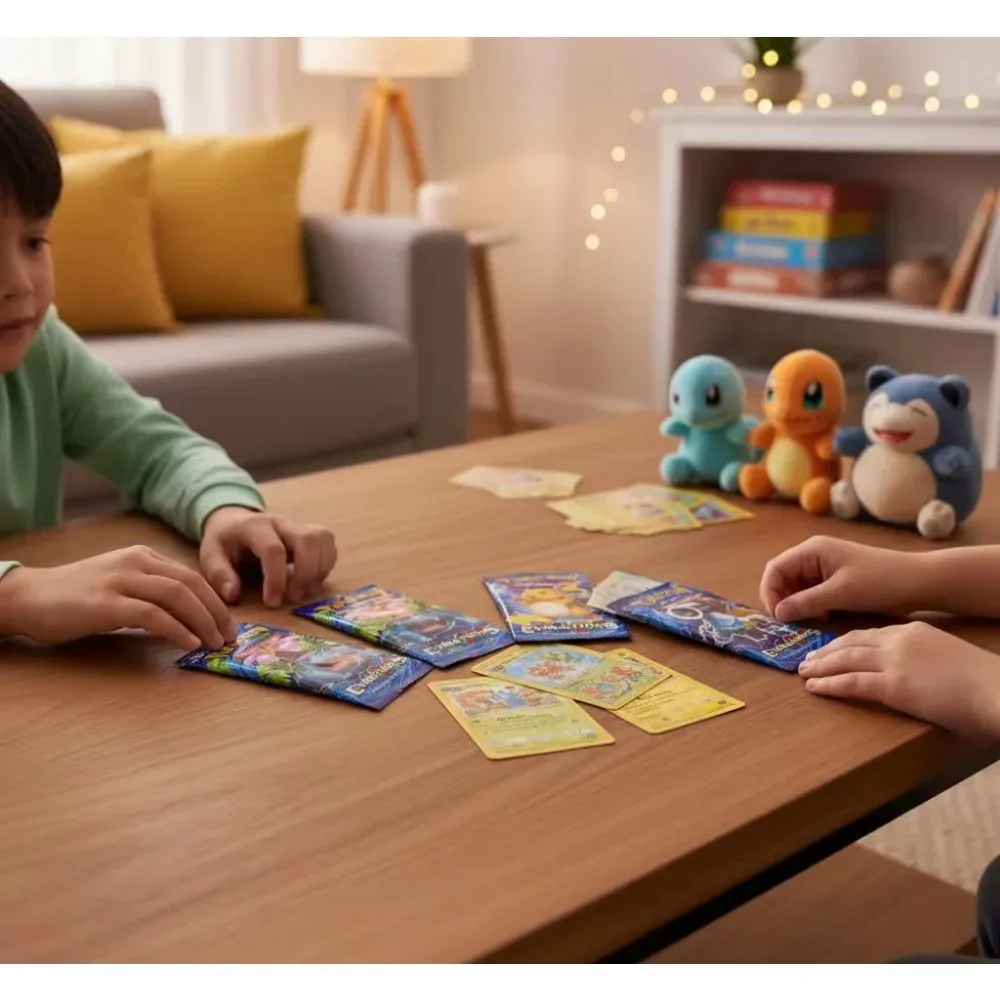 Divertido 4 paquetes de 40 Uds. De tarjetas de Pokémon violeta escarlata, evolución prismática, refuerzo en inglés, colección comercial de batalla, regalo para niños