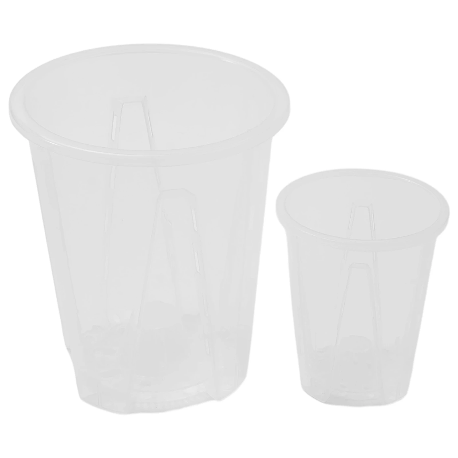 Macetas de orquídeas de plástico transparente con Control de raíces, maceta transparente con agujeros para plantar orquídeas Phalaenopsis Cattleya con estómata