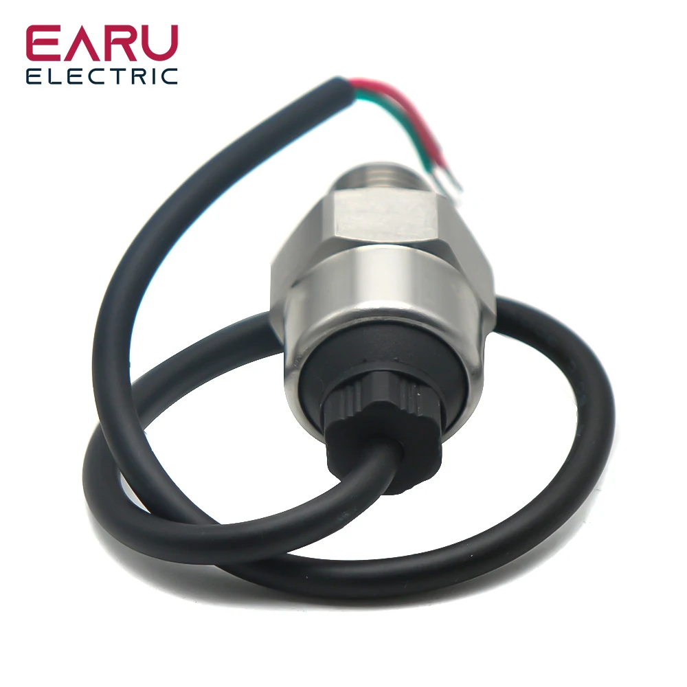 Transmisor de Sensor de presión para agua, aceite, combustible, Gas, aire, G1/4, 5V, Sensor cerámico, transductor de acero inoxidable de 0,5 MPa y 1,2 MPa