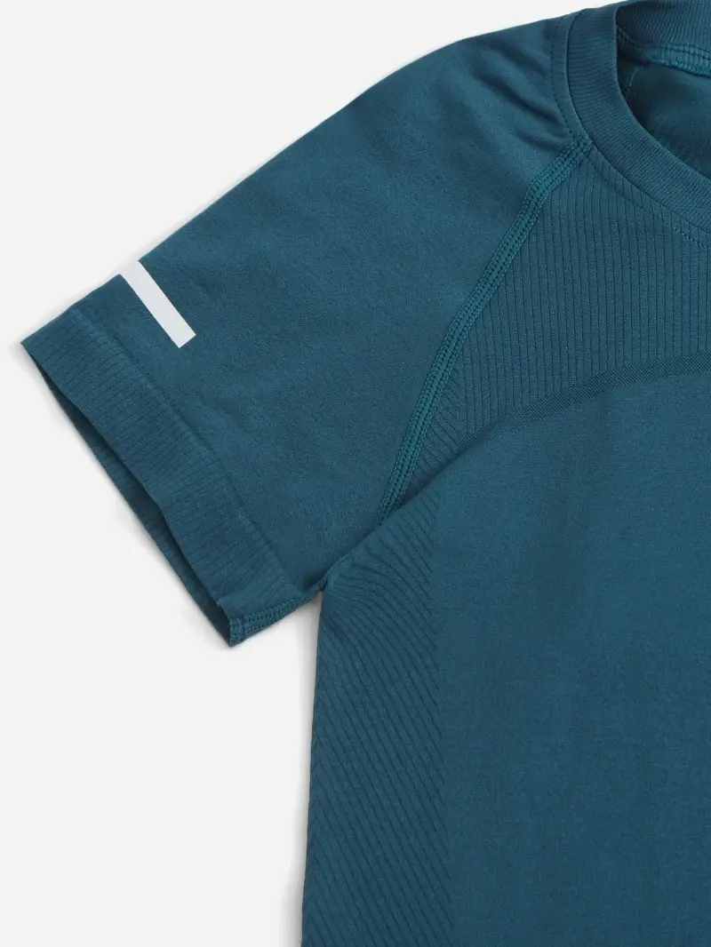 Camisetas de yoga sin costuras para mujer, camisetas de 2 piezas de entrenamiento deportivo con letras de yoga