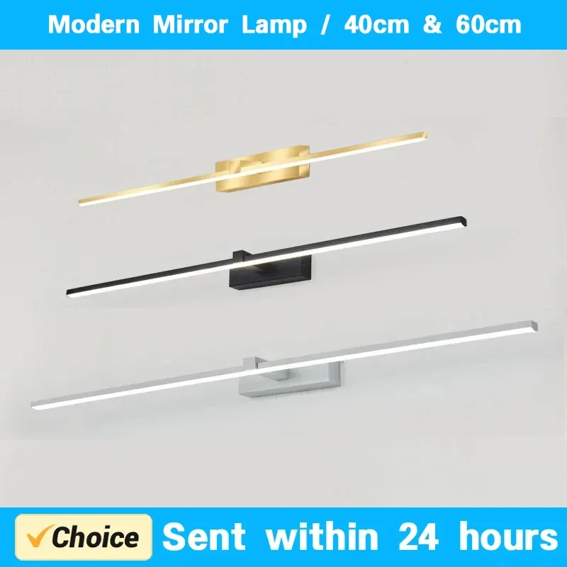 Lámpara de pared LED moderna para dormitorio, mesita de noche, pasillo, baño, espejo de maquillaje, luces de pared, candelabro interior, accesorio de iluminación para decoración del hogar