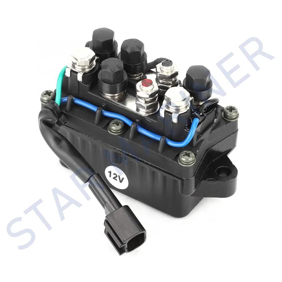 Conjunto de relé de ajuste 63P-81950 de 2 pines para Motor fueraborda Yamaha de 4 tiempos 25HP-250HP reemplaza piezas de repuesto de Motor de barco 63P-81950-00