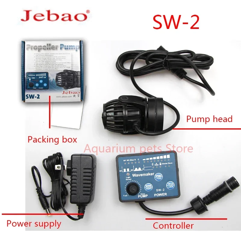 Bomba de Acuario Jebao para Arrecifes de Coral Marinos, Modelos SW-2, SW-4, SW-8, SW-15, RW-4, RW-8, RW-15, RW-20