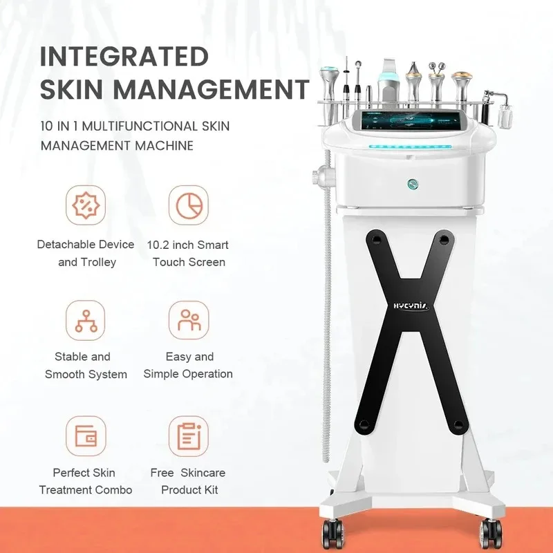 Hydra-dispositivo Facial acuático profesional 9 en 1, solución de salud y belleza coreana, máquina inteligente multifunción para el cuidado de la piel con chorro de oxígeno