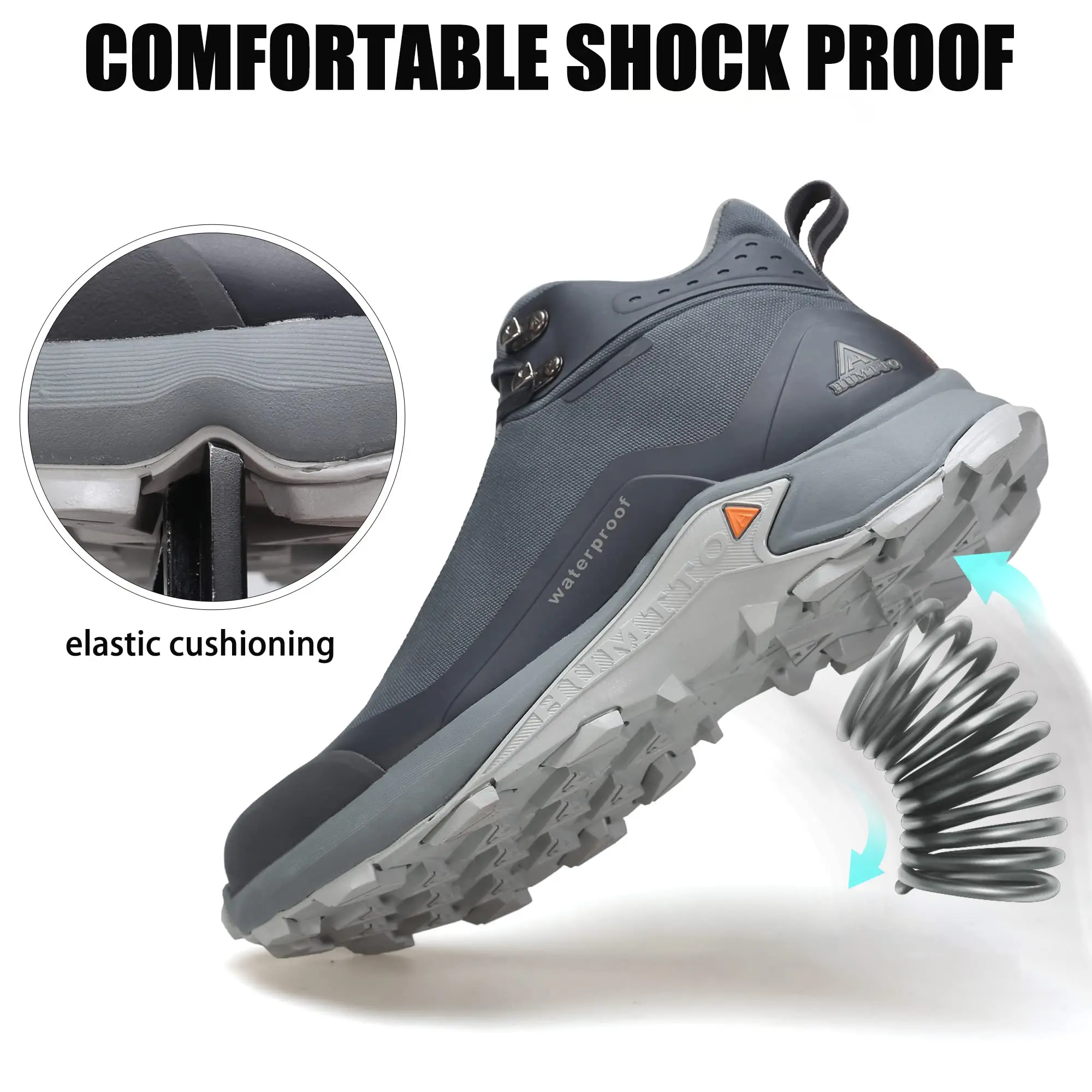 HUMTTO-Botines de senderismo impermeables para hombre, zapatos de Trekking para deportes de invierno, zapatillas de deporte de diseñador de lujo para escalar al aire libre y cazar