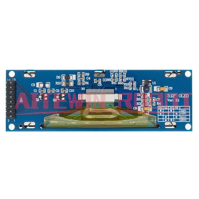 Pantalla OLED Real 3,12 "256*64 25664 puntos módulo LCD gráfico pantalla LCM pantalla SSD1322 controlador compatible con SPI