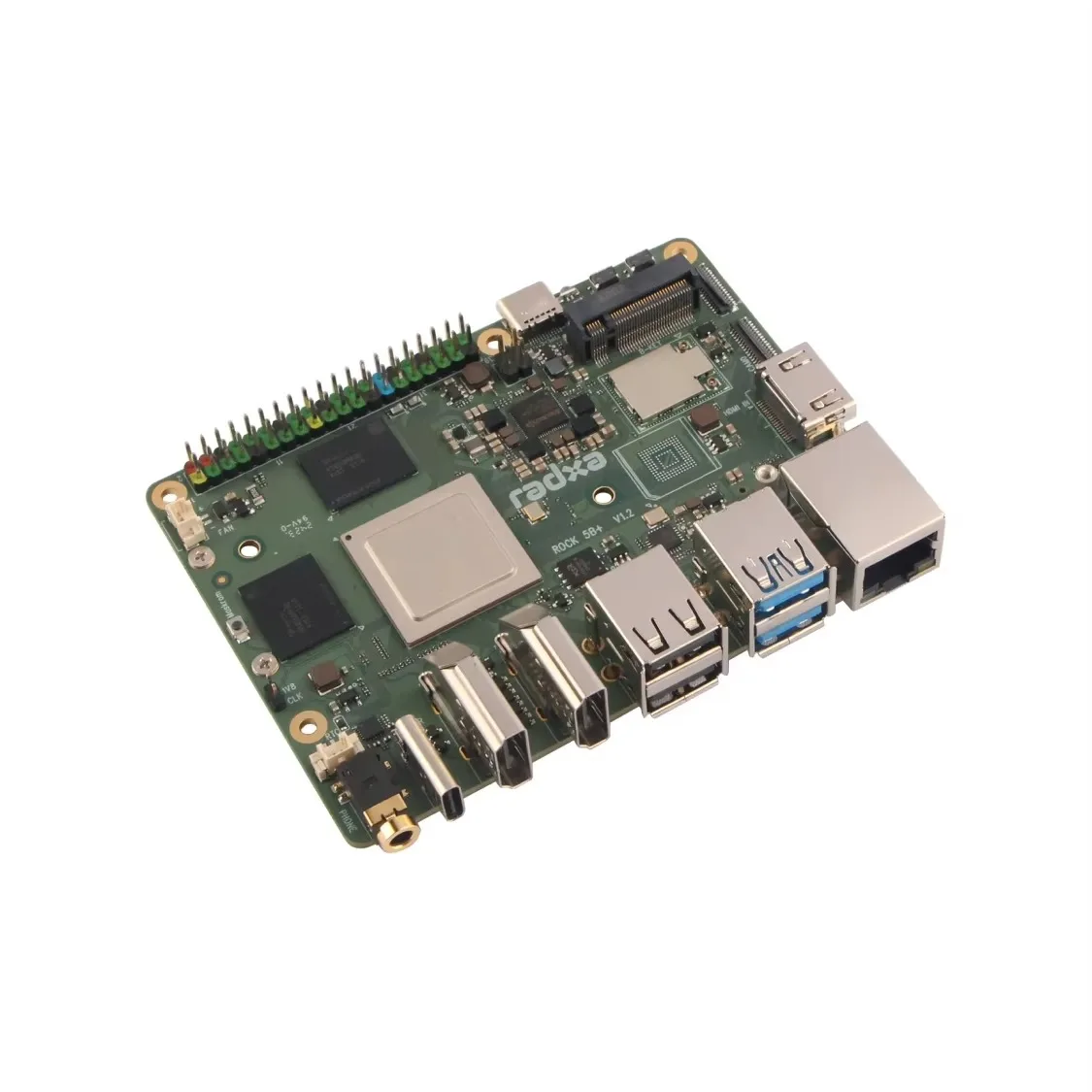 Computadora de Placa Única BoMaSRadxa Rock 5b+ Rock 5b Plus con CPU de 8 Núcleos RK3588, Soporte para GPU y NPU, 8K, RAM LPDDR5 y Wifi 6