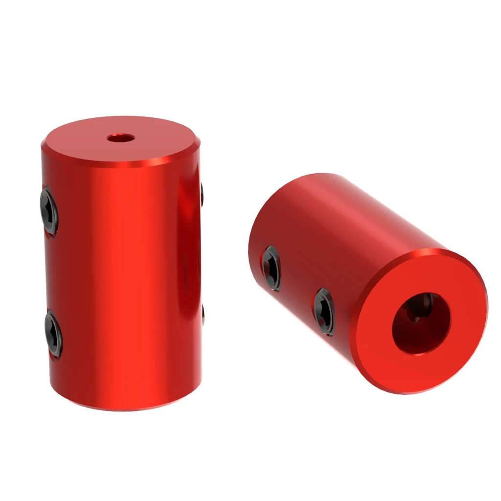 D12L20 diámetro 2mm 3mm 4mm 5mm 6mm 8mm 10mm conector de Motor acoplador de eje de acoplamiento rígido de aluminio para RC barco coche avión
