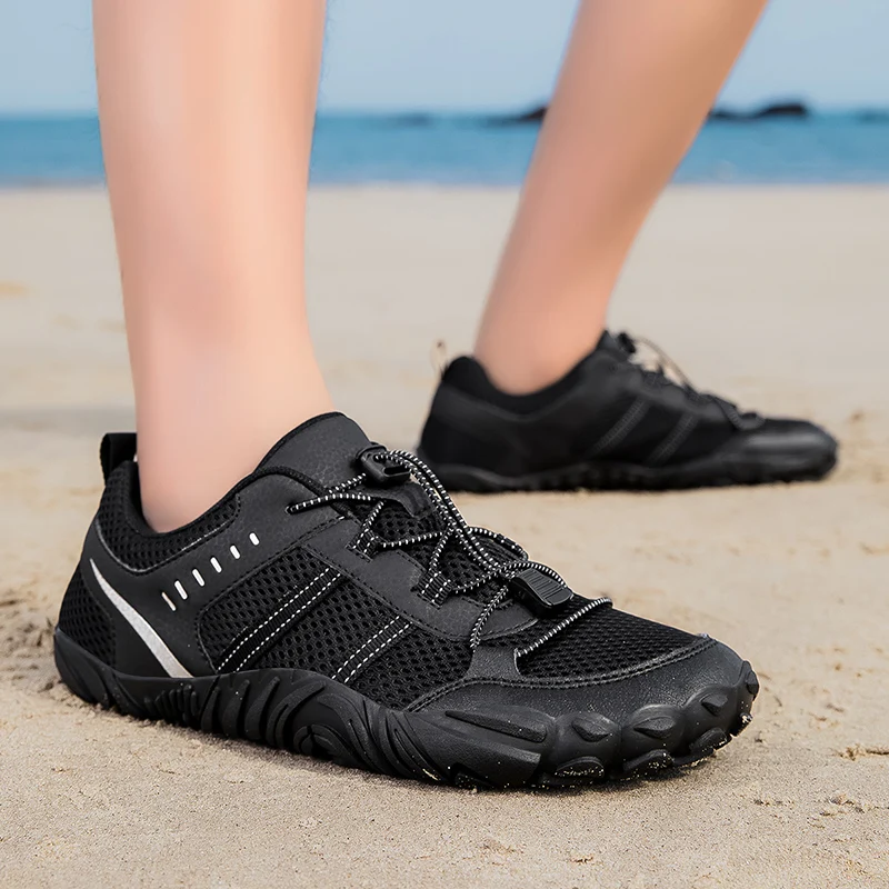Zapatos de punta ancha de gran tamaño para hombre, calzado deportivo informal para senderismo y ciclismo al aire libre, cordones, suela de goma antideslizante, zapatos Yijiao