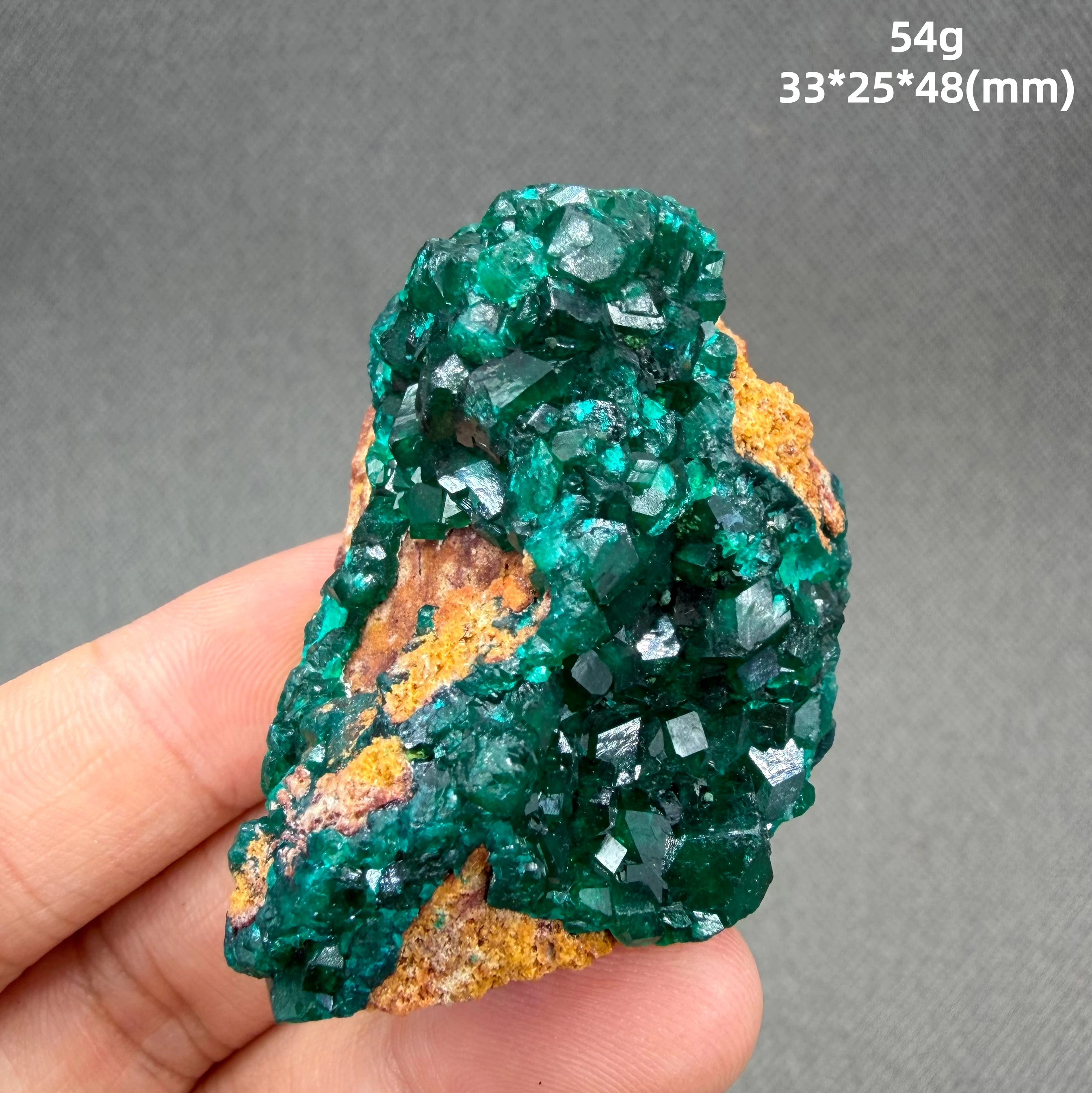 Dioptasa Rara — El Mineral Verde Más Vívido de la Tierra — Espécimen de Cristal — Natural, Sin Reparaciones