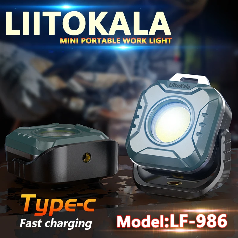 LiitoKala LF-986 Luces de trabajo LF-786 Mini Edition 1200mAh Batería 500LM LED COB