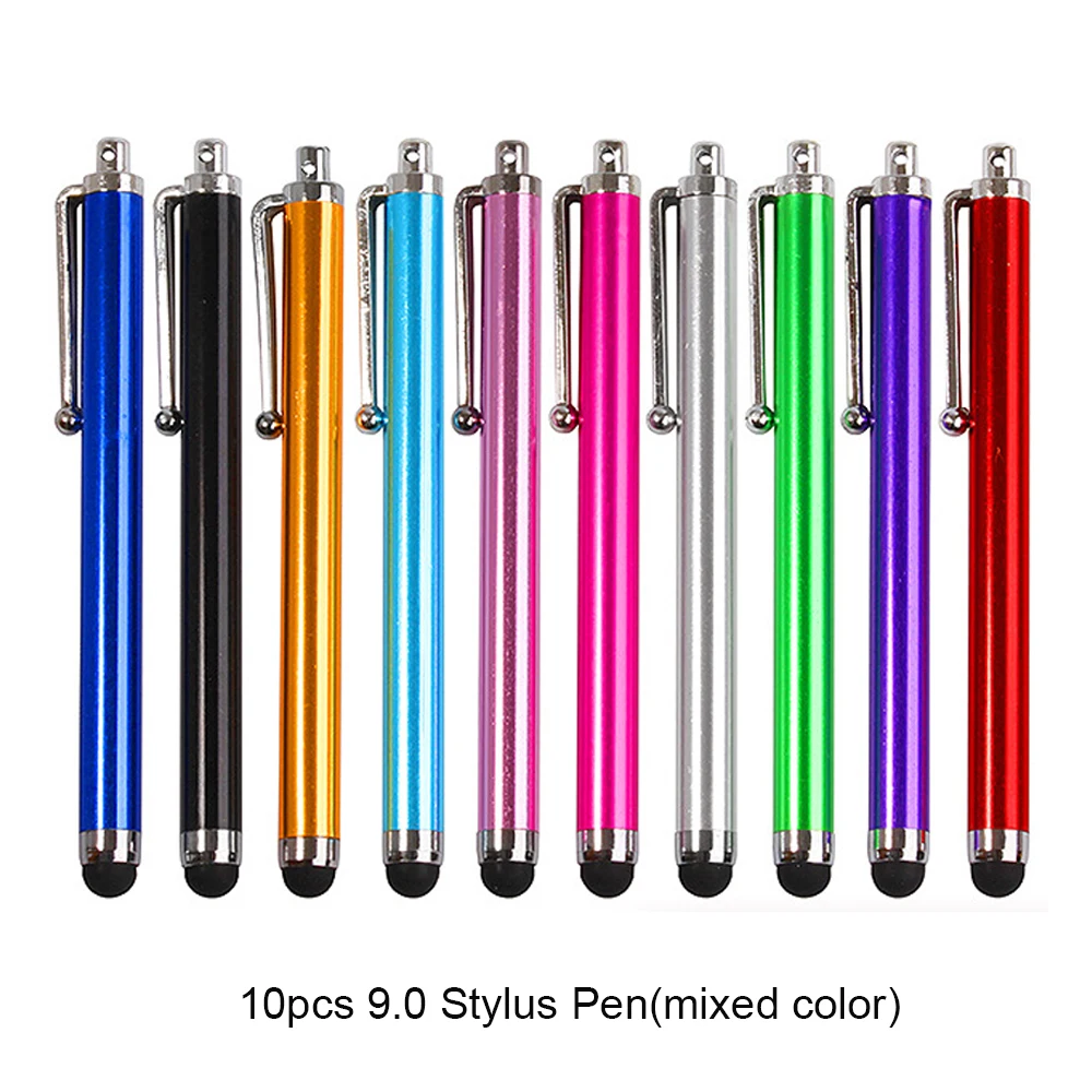 10 Uds. Bolígrafos universales para pantalla táctil, bolígrafo capacitivo para pantalla, lápiz para teléfono inteligente para iPad, iPhone, Samsung/todos los teléfonos y tabletas
