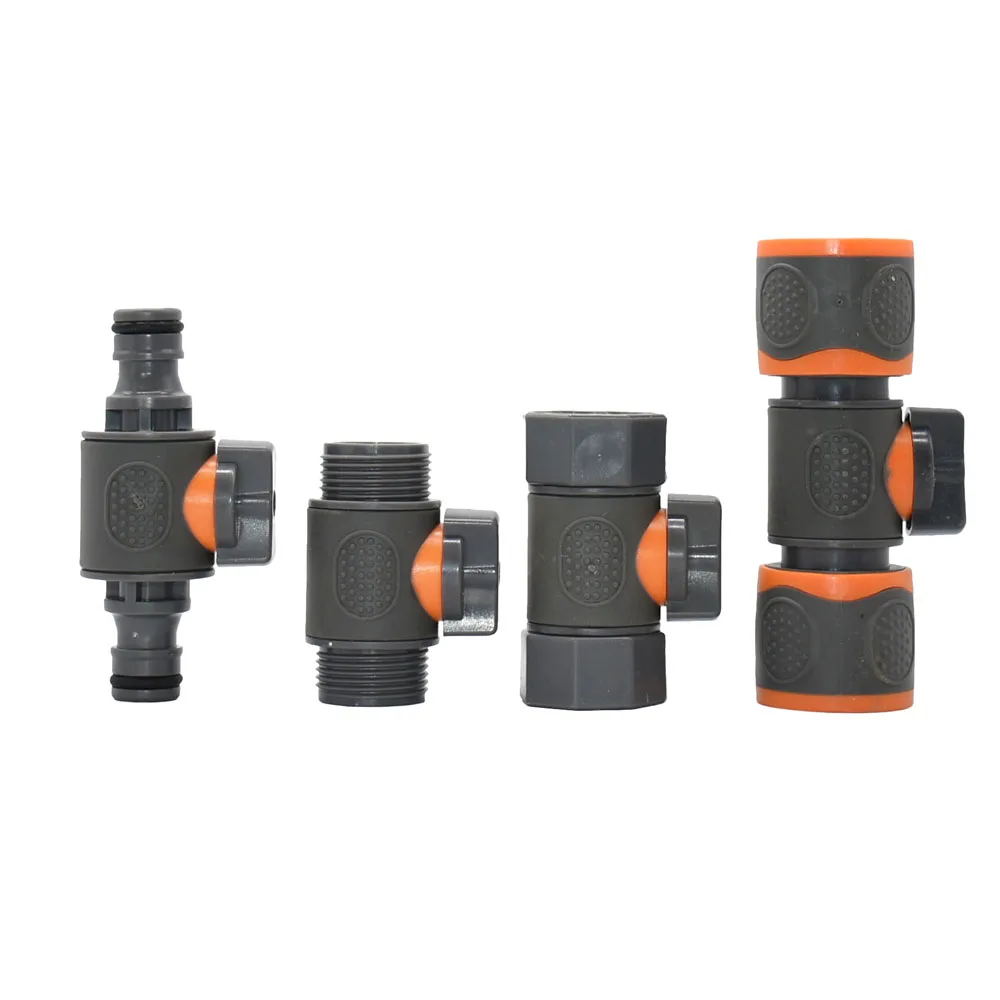 3/4 macho hembra grifo conector rápido pezón manguera de jardín rosca válvula de bola accesorios reparación de tubos adaptador de pistola de riego
