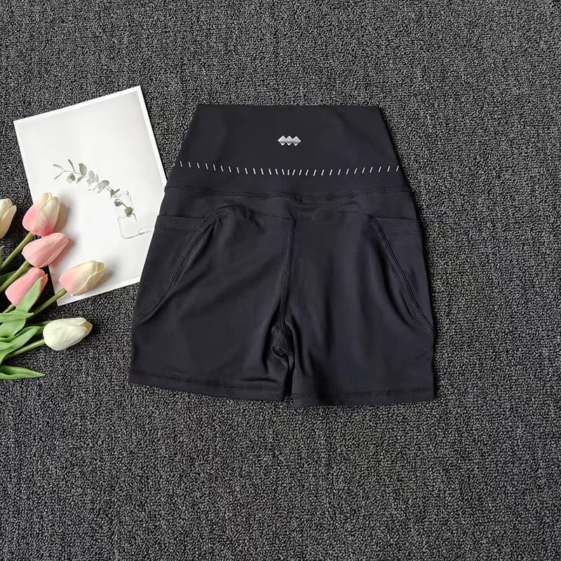 Shorts Deportivos de Yoga para Mujer, Cintura Alta, Secado Rápido, Levanta Glúteos, para Fitness, Running, Ciclismo, Shorts de Yoga de Secado Rápido de 3 Puntos, Shorts de Gimnasio