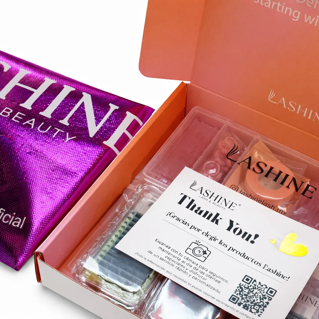 Kit de Extensión de Pestañas Profesional LASHINE Lash Artist PR – Set de Herramientas para Pestañas de Volumen YY / Clover