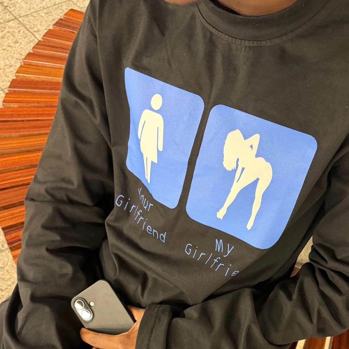 Sudadera de punto de manga larga con cuello redondo estilo Y2K Harajuku, retro, unisex, para streetwear, con la frase 'I Only Want Baddies'
