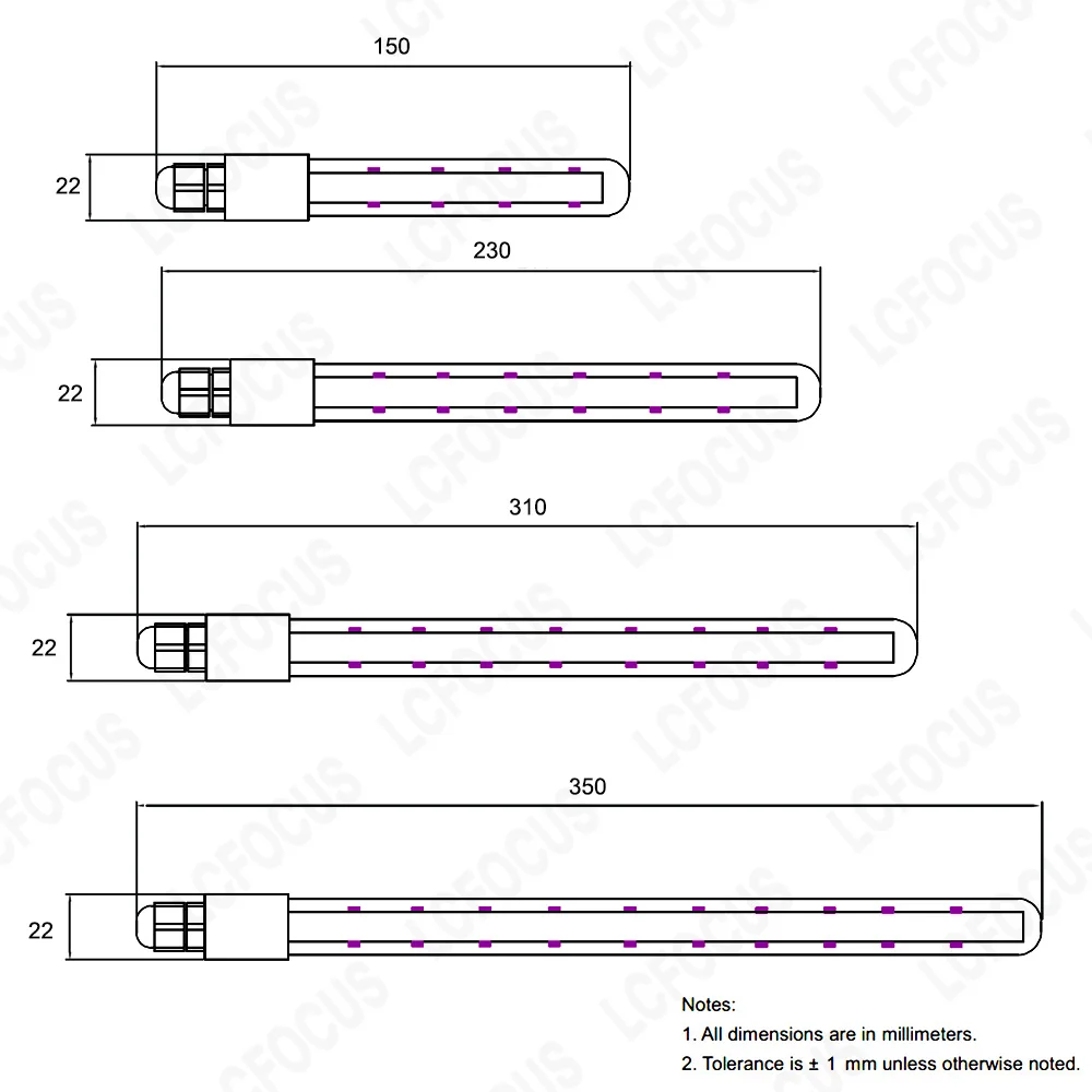 Lámpara de LED UV T6 4W 6W 8W 10W 270nm 280nm UVC IP68 bombilla impermeable 12V 24V para esterilización de agua y aire purificación desinfección