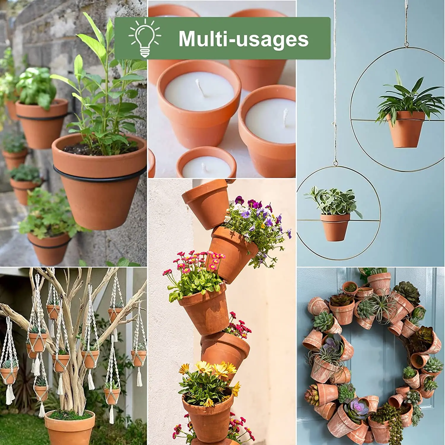 36 Uds Terra Cotta 1,9 pulgadas macetero de cerámica de arcilla macetas de Cactus maceta suculenta con orificio de drenaje-excelente para plantas, manualidades