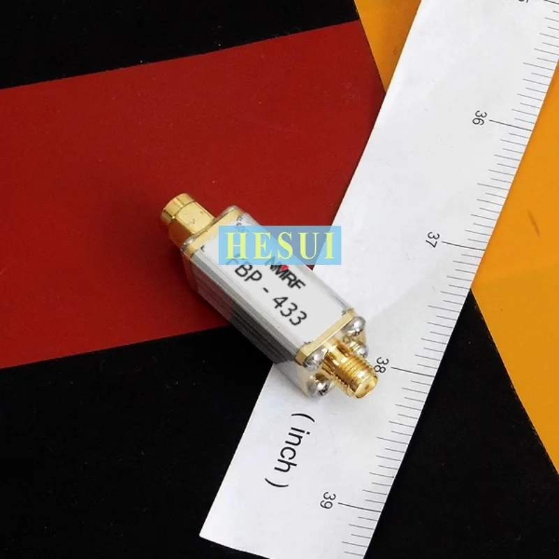 Módulo de filtro RF BPF de 400MHz-475MHz 433MHz, módulo de filtro de paso de banda de transmisión de imagen inalámbrica UAV para microondas, carcasa CNC Al