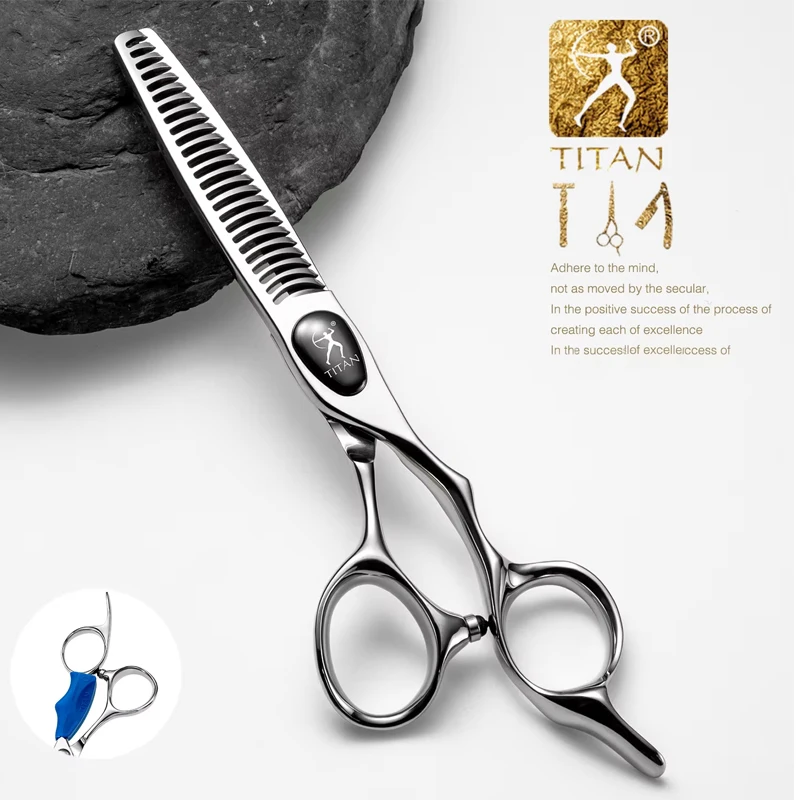 Titan-tijeras profesionales para el cabello, herramienta de peluquero para el cuidado y el corte de pelo de los hombres, tijeras 5,5, 6,0