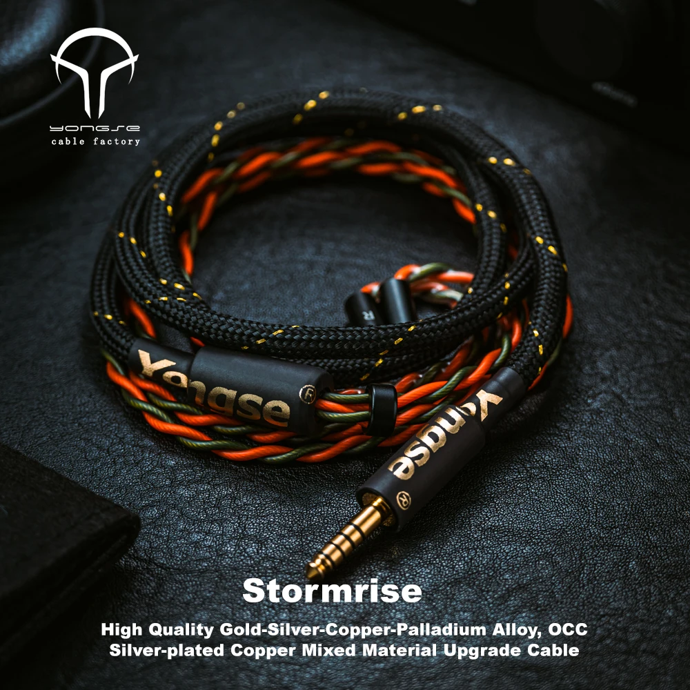 Yongse Stormrise Cable de actualización de material mixto de cobre chapado en plata OCC de aleación de paladio de cobre-plata-cobre de alta calidad
