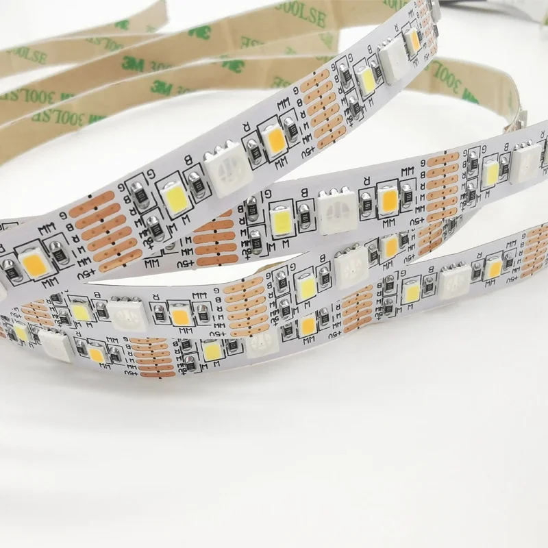 Tira de luces LED inteligente USB, Control por aplicación Tuya Zigbee 5050 RGBCCT, cinta de lámpara Flexible, decoración de habitación, retroiluminación de TV para Alexa