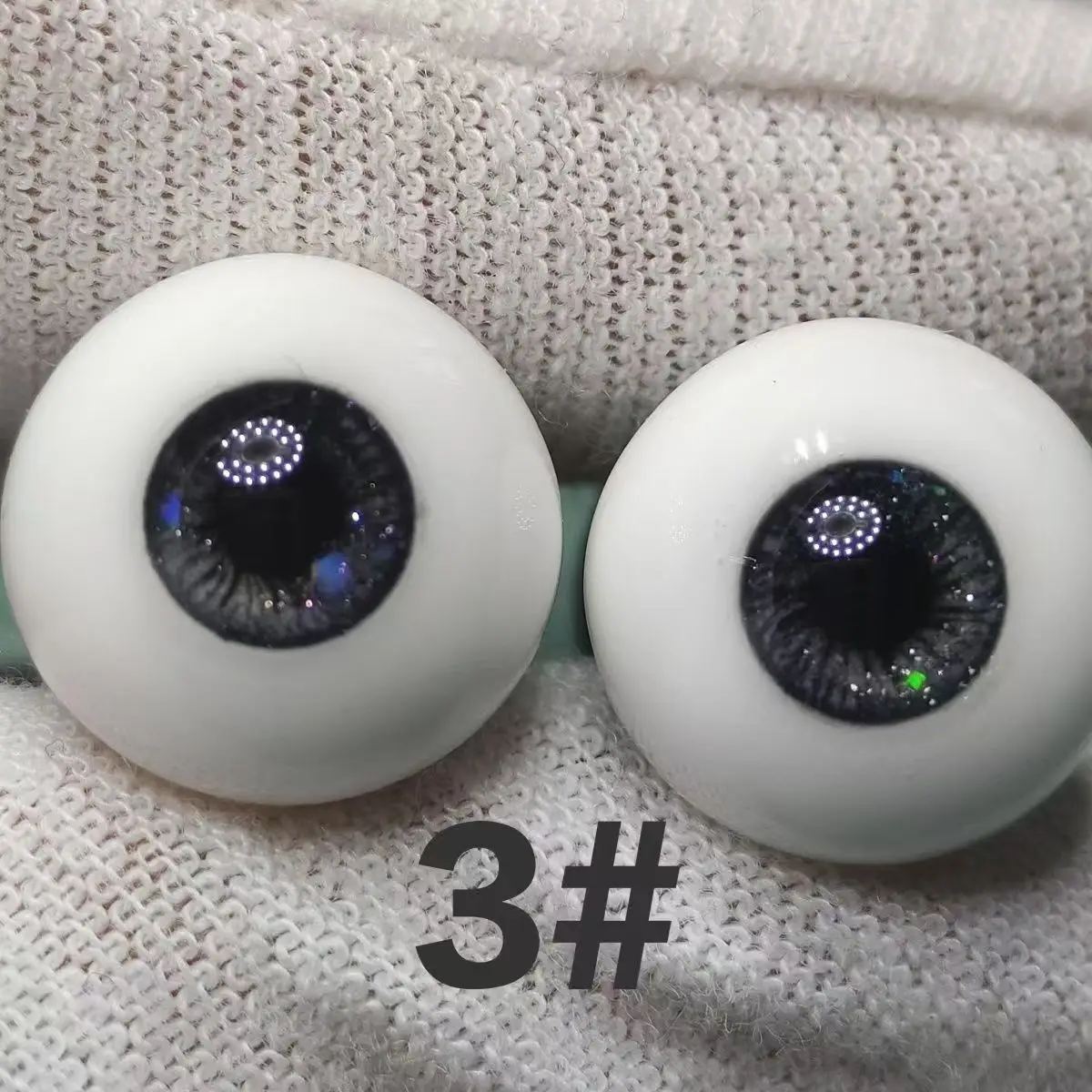 1 par de ojos de resina para muñeca, accesorios para muñeca de 10/12/14/16/18mm, maquillaje de ojos DIY para muñeca 1/6