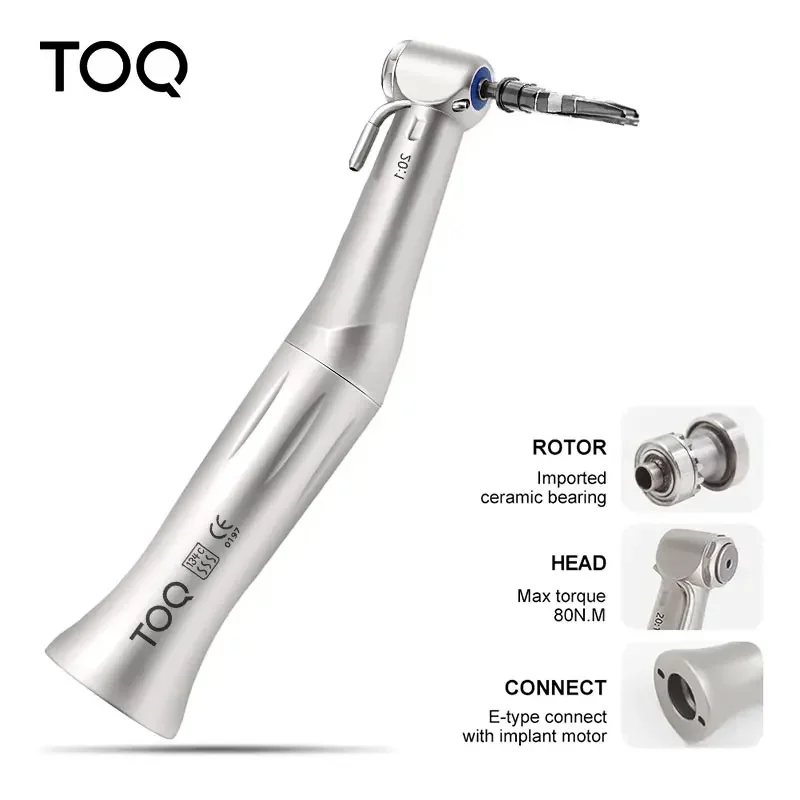 Pieza de mano para implante de cirugía, estilo X25L/X95L, contraángulo de fibra óptica Dental, pieza de mano de baja velocidad 1:1/1:5/20:1, turbina de aire
