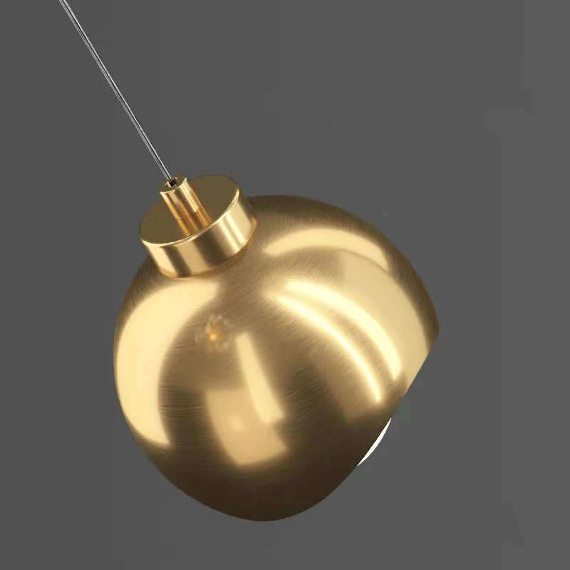 Lámpara colgante de cristal Simple y moderna, lámpara colgante de lujo para dormitorio, mesita de noche, estilo nórdico minimalista, línea larga, decoración del hogar para sala de estar