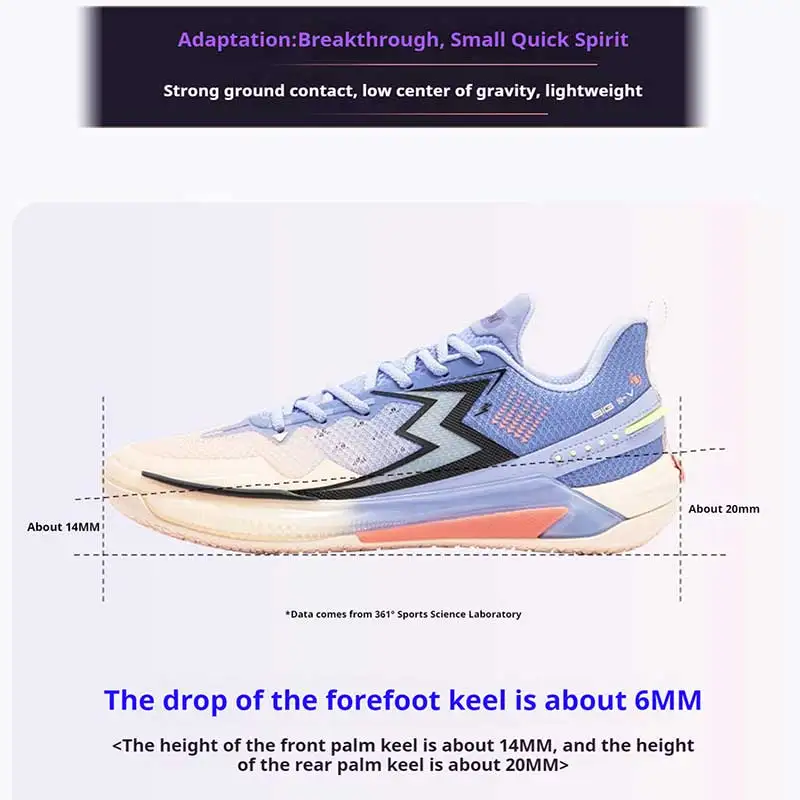 BIG3-zapatillas de baloncesto para hombre, 361 grados, amortiguación, ligeras, transpirables, estables, profesionales, flexibles, 5,0