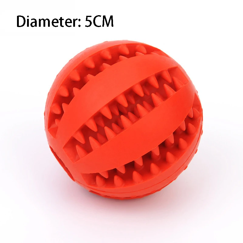 Juguetes de Goma Natural para Perros, Juguetes Masticables para Perros, Pelota para Limpieza de Dientes, Pelota Interactiva Extra Resistente y Elástica de 5 cm para Productos para Mascotas