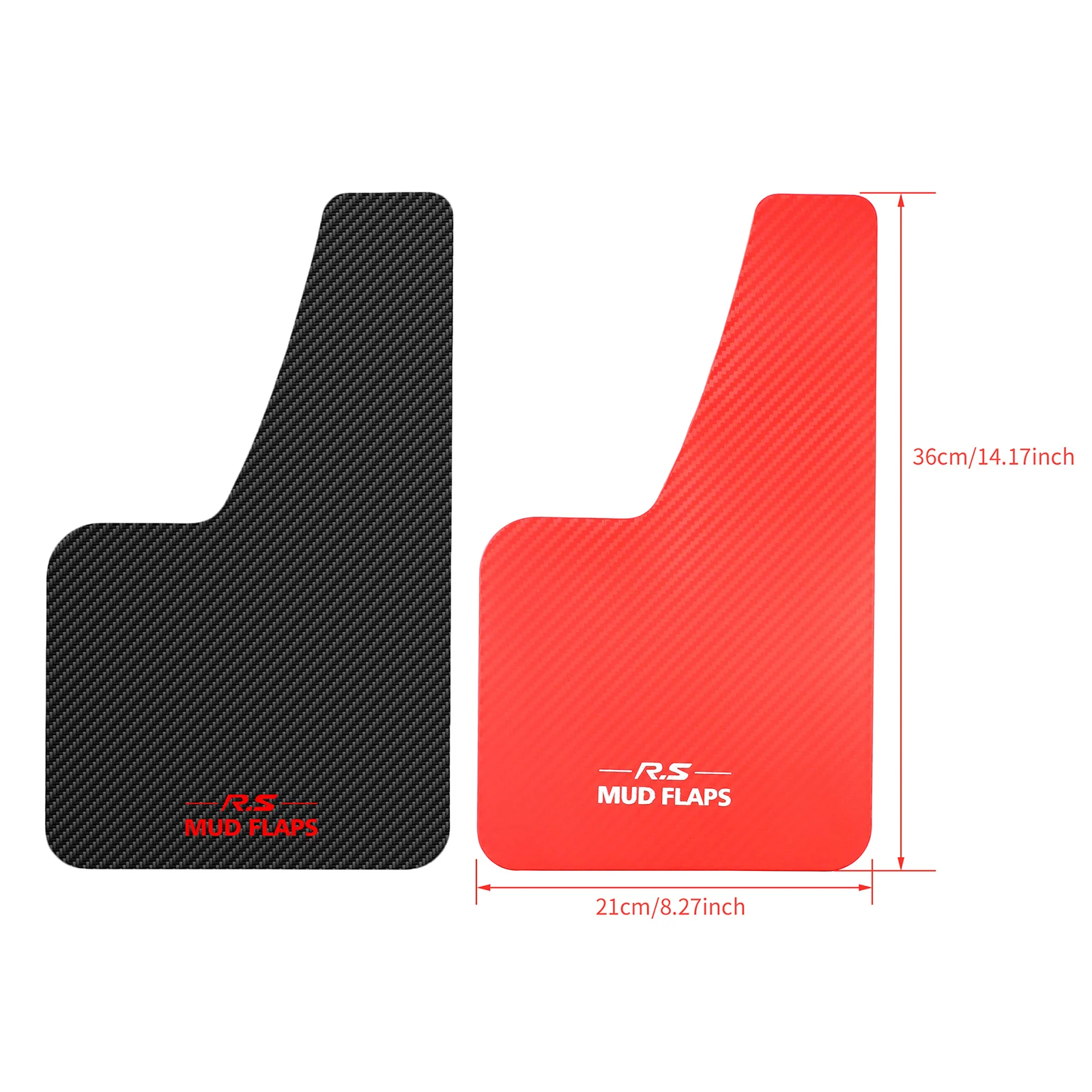 Juego de guardabarros delanteros y traseros de fibra de carbono para coche, accesorios universales para camioneta, 4 piezas