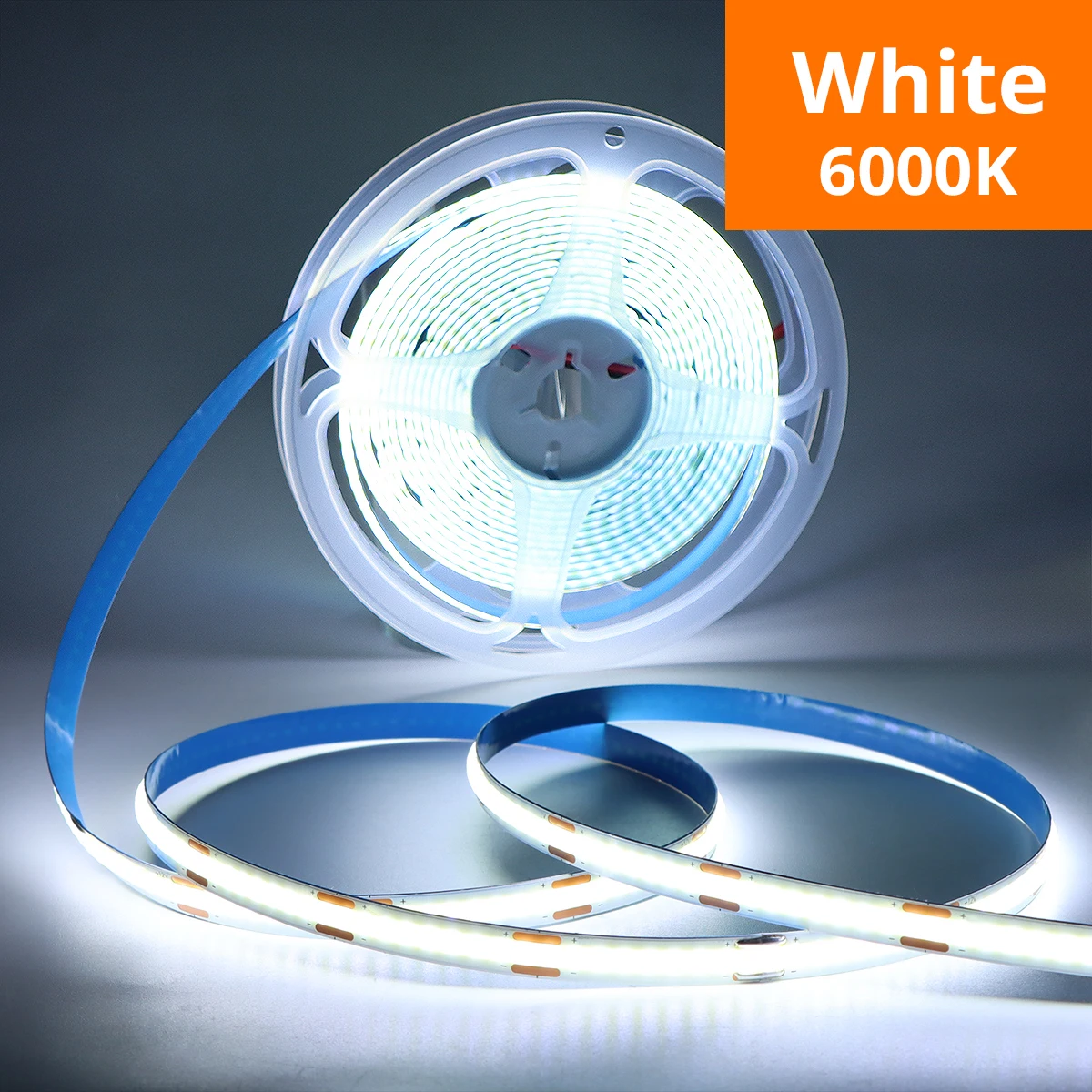Tira de Luz LED COB Dupont Interface, Iluminación Lineal de Alta Densidad, Cinta Flexible, Lámpara Paralela, Decoración para Estantes de Armario, DC12V