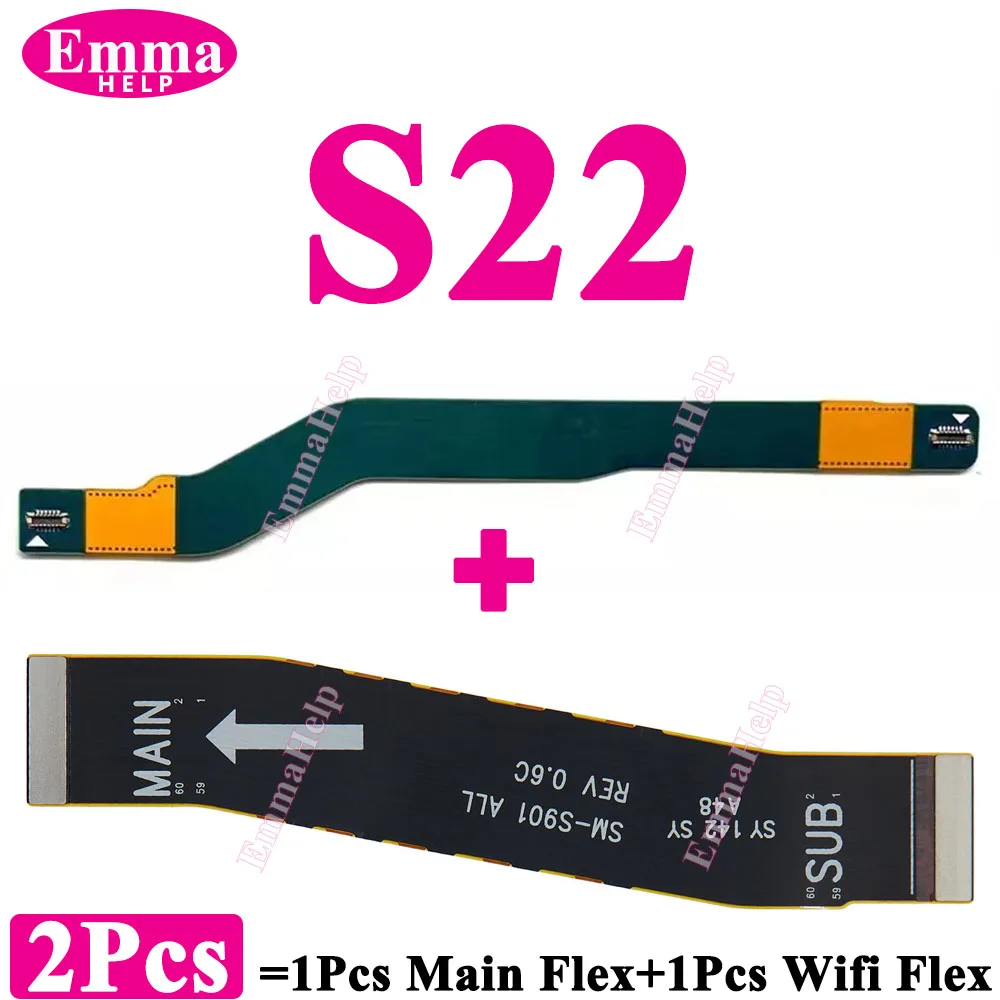 2 Piezas de Antena de Señal Wi-Fi, Conector de Placa Base, Cable Flexible Principal para Samsung S20 S21 S24 Plus S22 S23 Ultra S928 S908