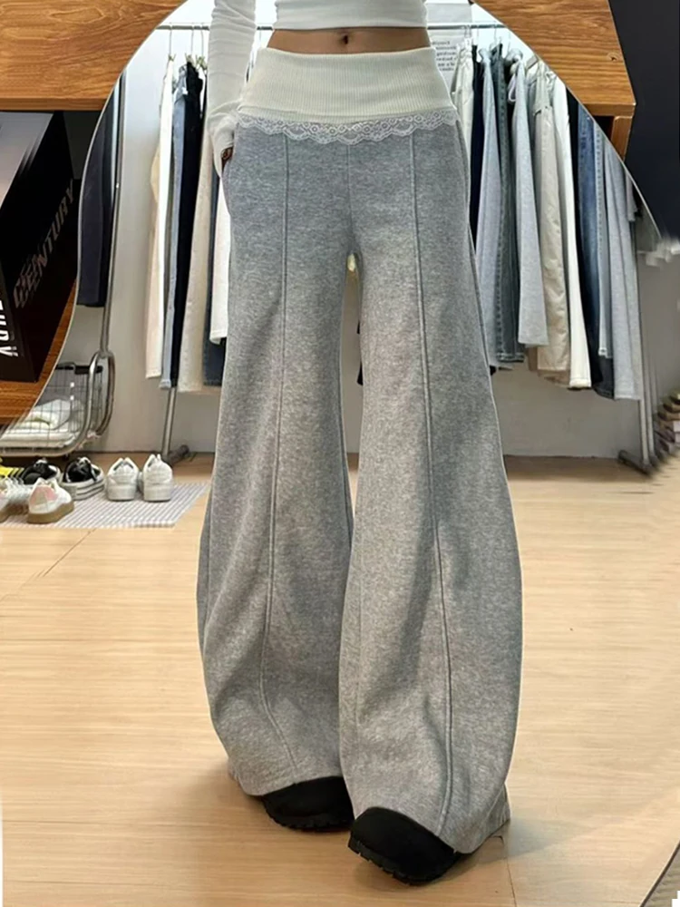Pantalones Harajuku Y2K para mujer, ropa de calle de los años 2000, pantalones de chándal holgados Vintage de los años 90, pantalones para correr de pierna ancha de cintura alta Retro, ropa nueva