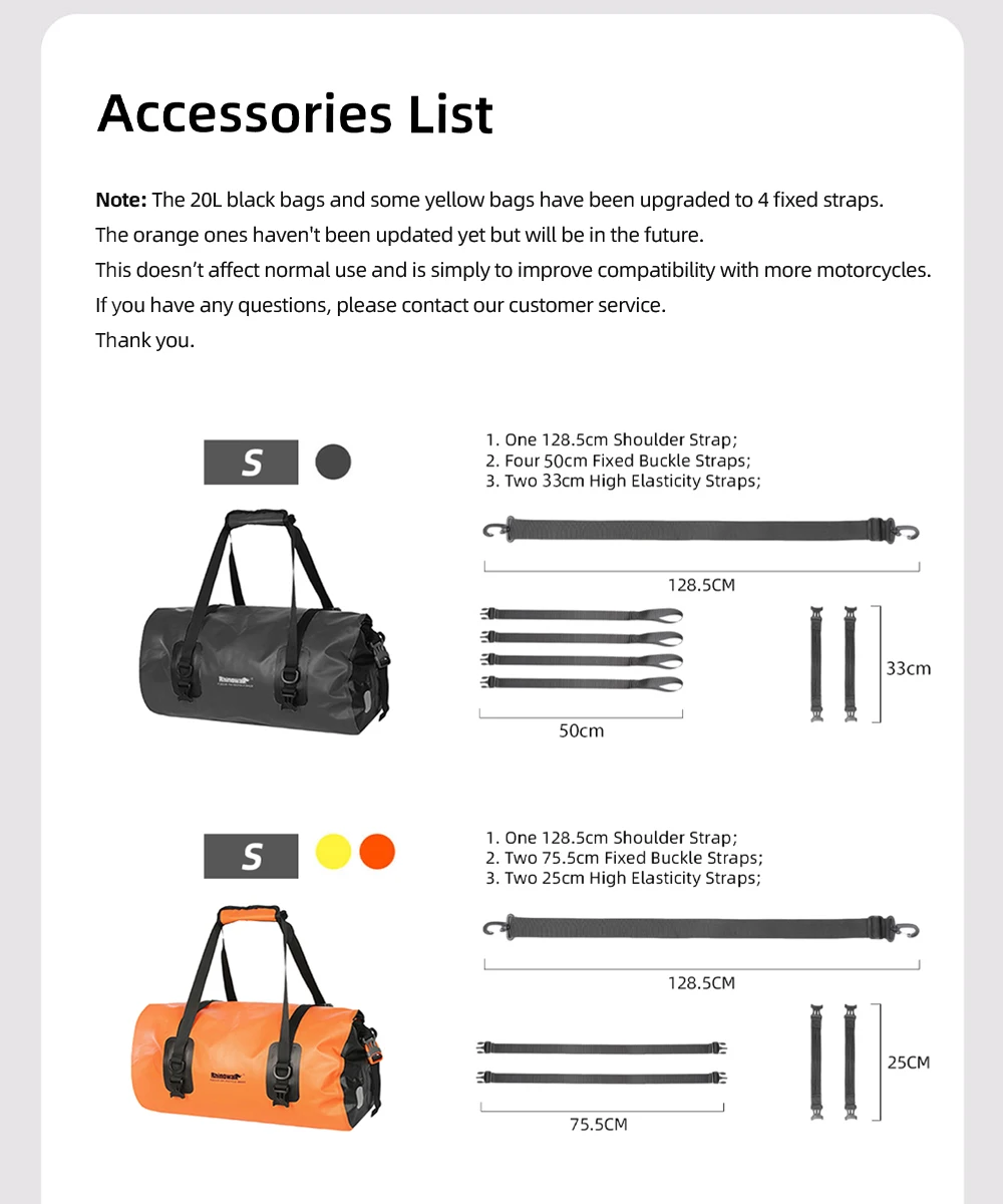 Rhinowalk-Bolsa para alforja de bicicleta de 20L, impermeable, para maletero de bicicleta de montaña, portaequipajes de viaje trasero, asiento de sillín portátil, accesorios para ciclismo