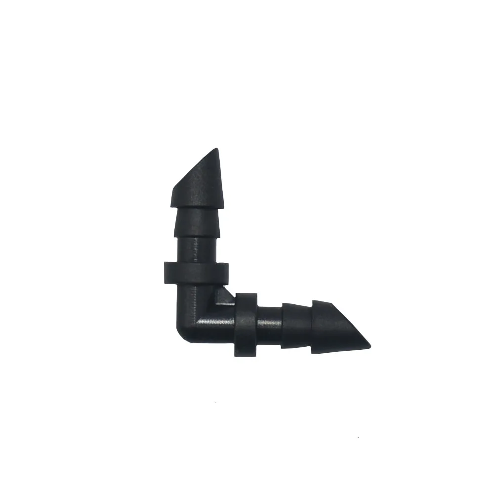 Conector de aspersor de goteo de riego, 1/8 ", 1/4", espiga para manguera, codo en T, accesorio de reparación de tuberías de agua para jardín, acoplador de tubo de 3/5 4/7mm