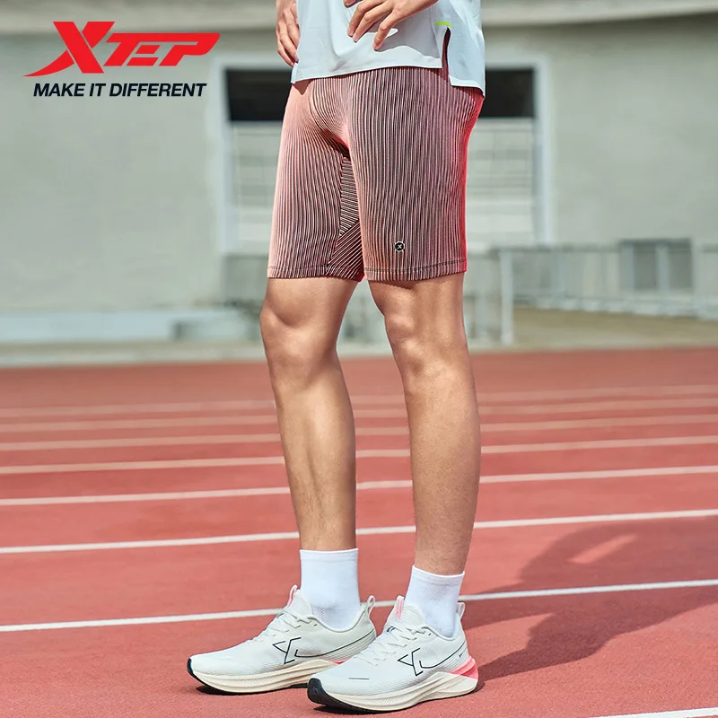Xtep pantalones cortos deportivos para hombre 2025, nuevos pantalones cortos para correr que absorben la humedad, pantalones de compresión ajustados de alta elasticidad 875229580177