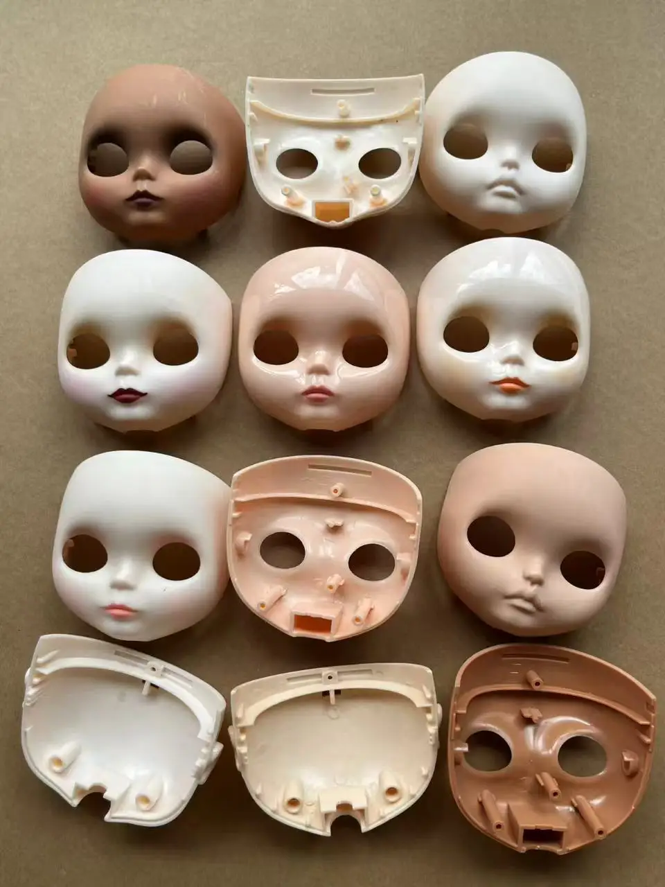 Molde de Rostro de Muñeca Pequeña, Accesorios Faciales para Muñecas 1/3, Múltiples Estilos Disponibles para Figuras Coleccionables