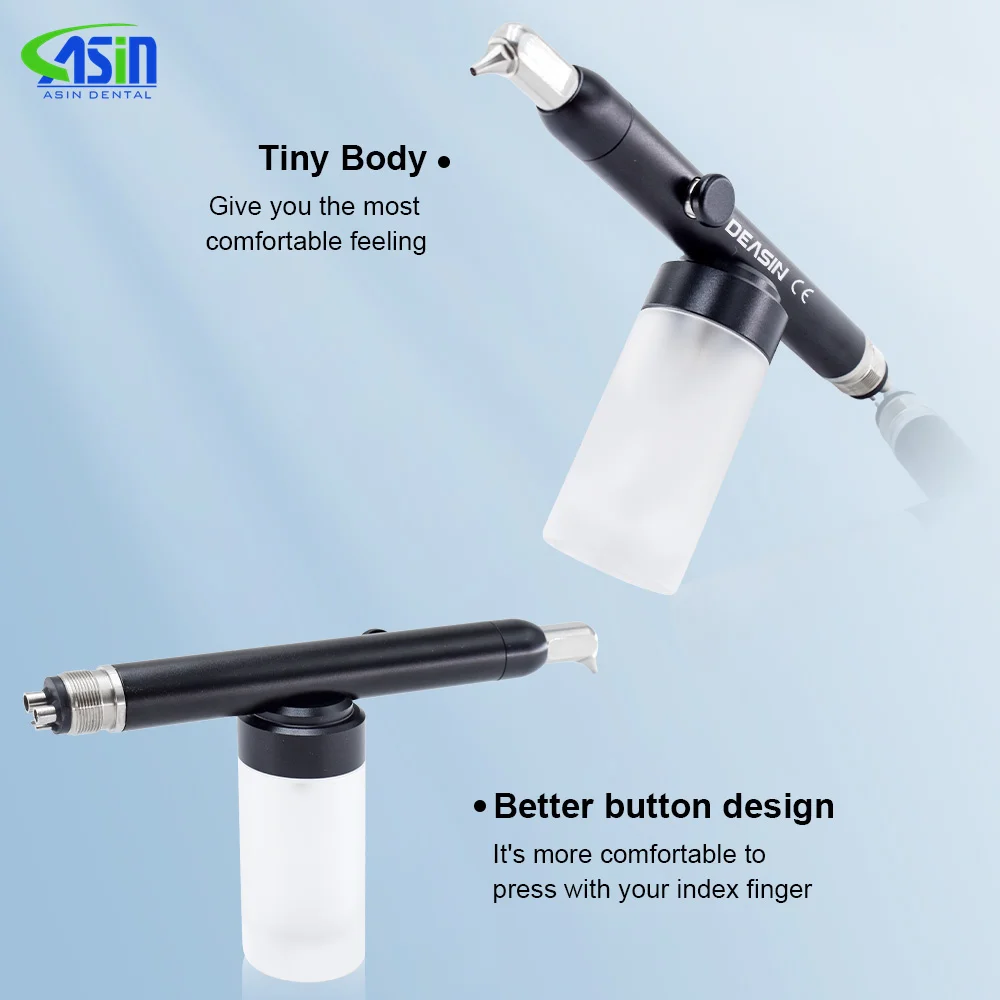 Microblaster Dental de óxido de aluminio/pulidor de abrasión de aire de alúmina, chorro de arena, pluma para blanquear los dientes, 2/4 orificios