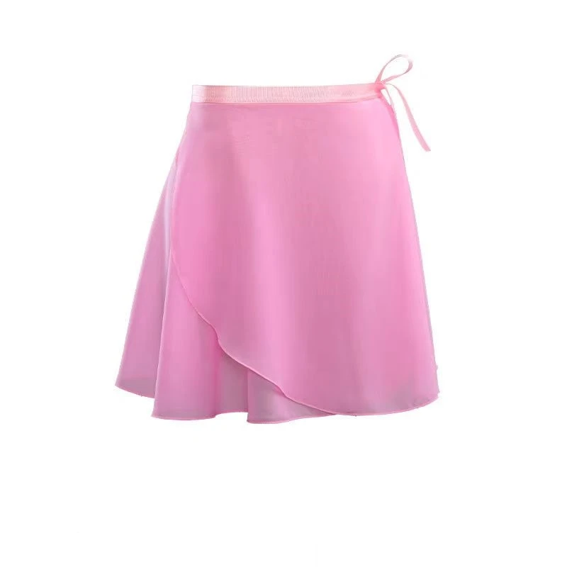Tutú de Ballet de gasa para adultos, falda femenina para baile, falda envolvente para gimnasia para niñas, faldas de Ballet de entrenamiento, falda de baile de Ballet Falskirts