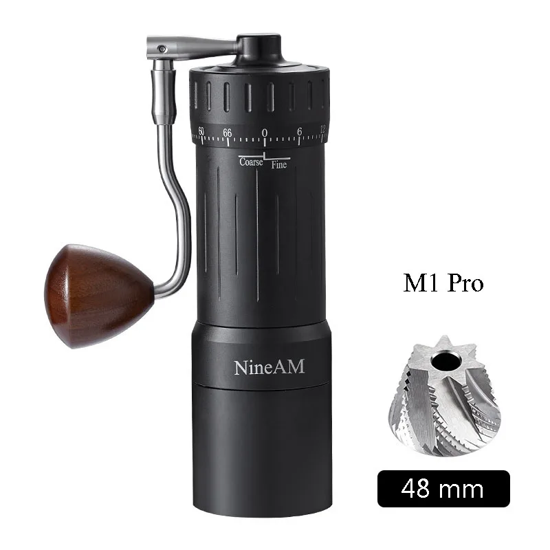 Molinillo de café Manual NineAM M1/Pro 2024, recién actualizado, rebaba cónica de acero inoxidable de 48MM, adecuado para herramientas de cocina Espresso