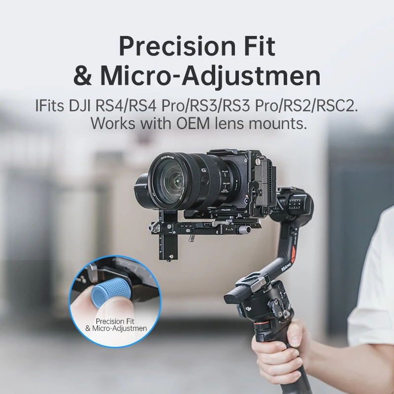 Ulanzi F38 Kit de placa de liberación rápida V2 para DJI RS4 / RS4 PRO / RS3 / RS3 Pro / RS2 / RSC2 Arca Swiss DSLR Placa de cardán Base QR