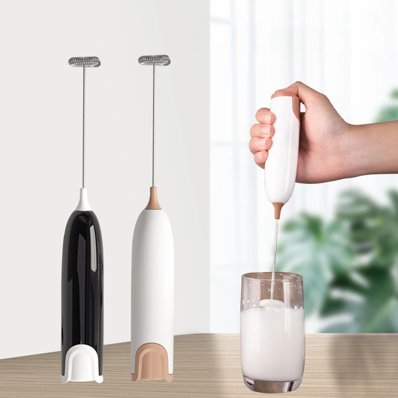 Espumador de leche eléctrico para cocina, mezclador de bebidas, agitador de café, capuchino, crema, batidor de mezcla espumosa, batidor de huevos