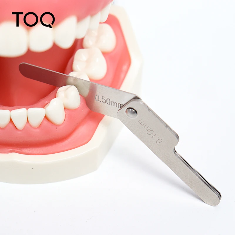 Regla de calibre de reducción interproximal Dental, medida de espacio dental, sistema IPR alternativo, instrumento de ortodoncia de acero inoxidable, 1 Juego