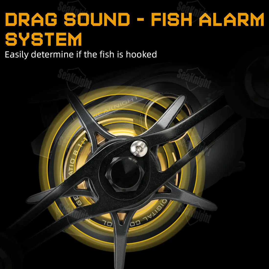 Carrete de Pesca SeaKnight FALCAN IV DC 8.1:1, Serie Baitcasting, 10+1BB, Sistema de Arrastre de Fibra de Carbono, 7kg/15lbs, Engranaje de Latón