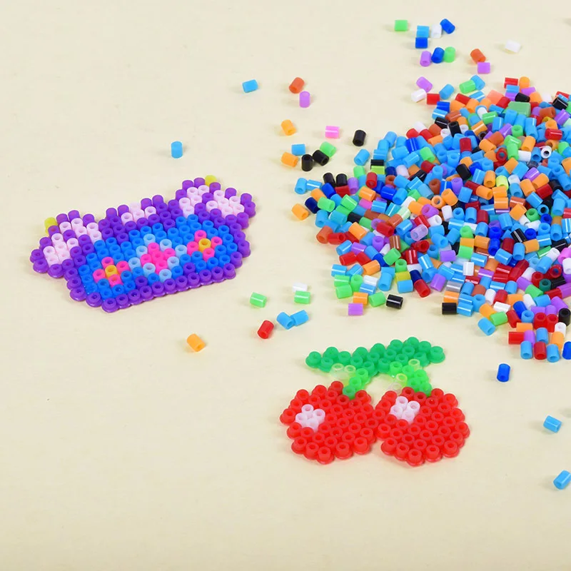 2,6 MM 39 colores de 5000 Uds rompecabezas de píxeles cuentas de hierro fundido para cuentas Hama Perler cuentas fusibles Diy regalo hecho a mano de alta calidad
