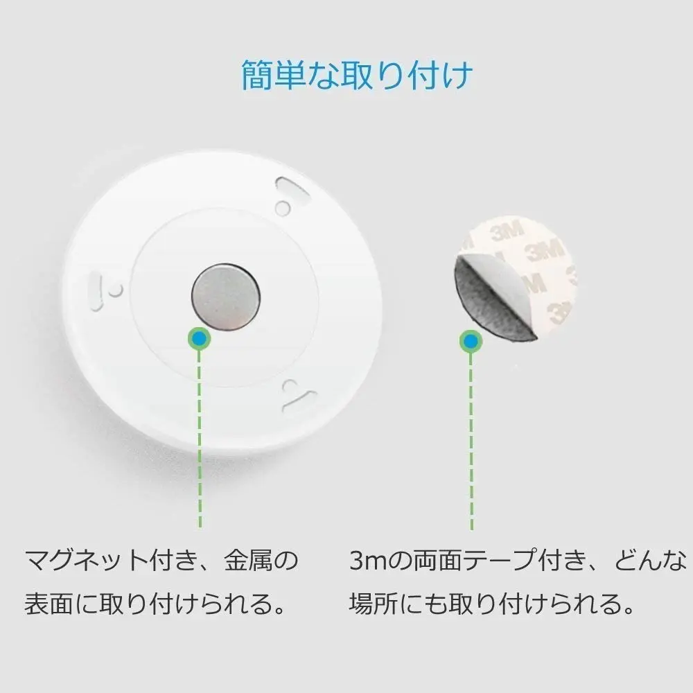 Emir-Luz LED nocturna con Sensor de movimiento, luces de pared mejoradas con batería para escaleras, pasillo, dormitorio y cocina