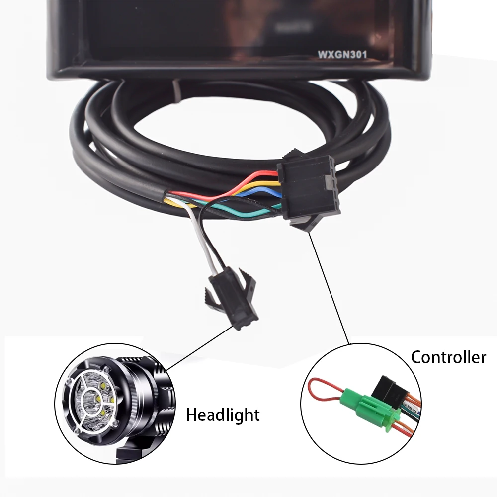 JRAHK 36V-72V 400W-600W Kit de controlador de bicicleta eléctrica controlador BLDC para patinete eléctrico con pantalla LCD para accesorios